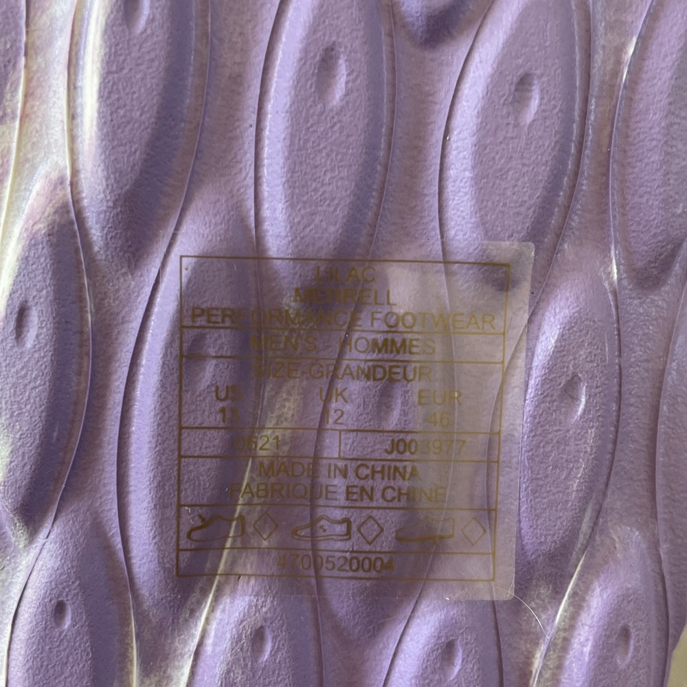 Merrell Hydro Moc Sliders Size UK 12 Lilac Slippers Sandals - Picture 6 of 8